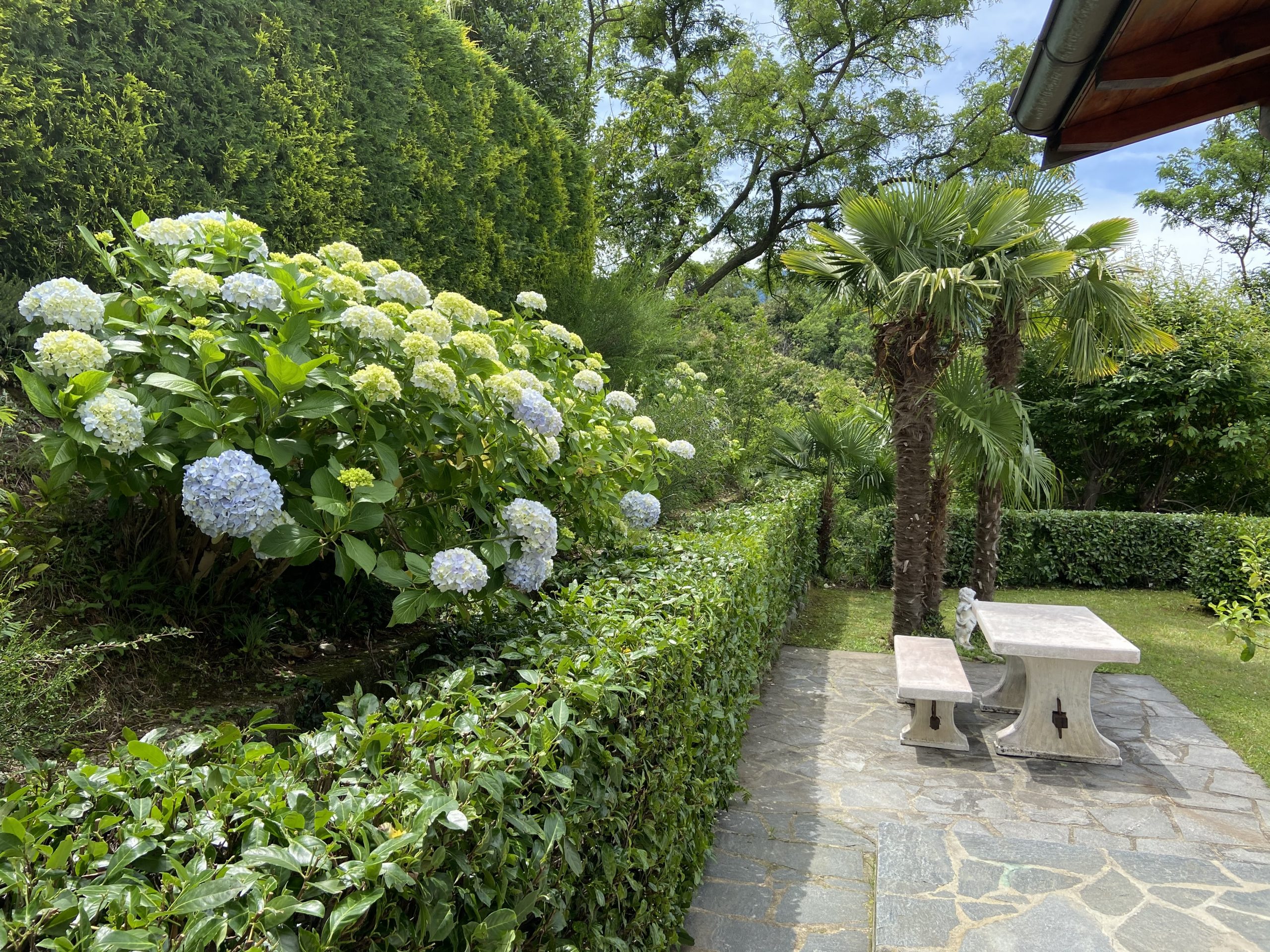 Rückseite der Villa Verdi