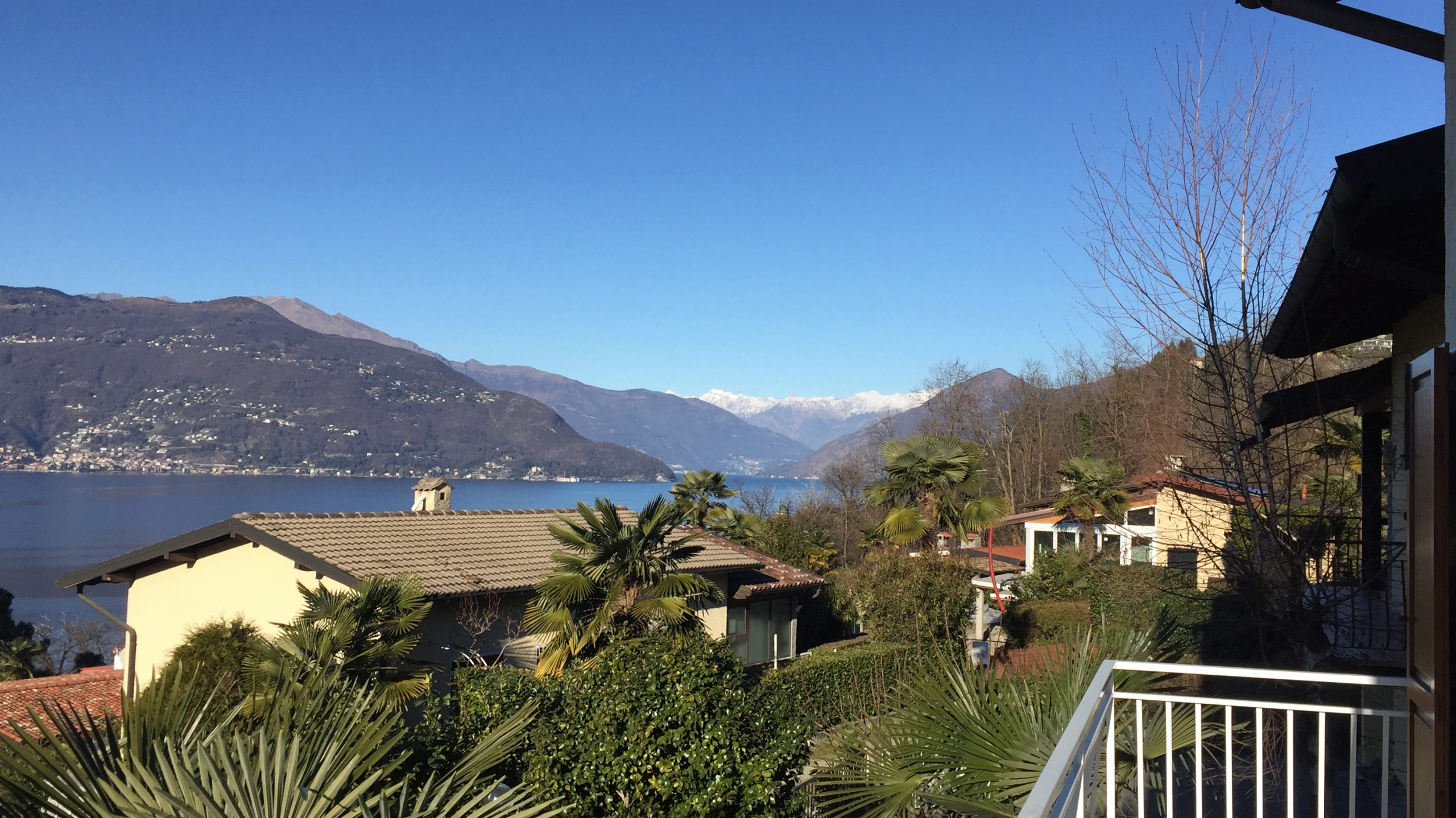 Blick Richtung Norden Villa Verdi Lago Maggiore